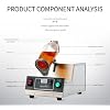 Electric Milk Tea Shaker, Automatic Cocktail Shaking Machine with Smart Control Panel, Timer up to 180s, for Coffee, Juice, Milkshakes, 350-700ML Capacity