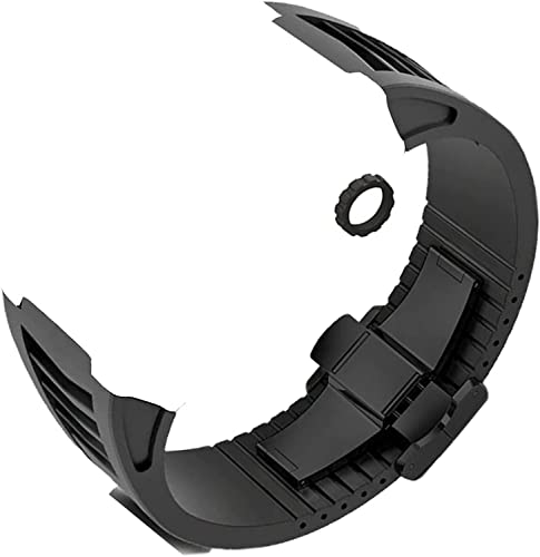 Coque fibre de carbone Apple Watch Series 8 41mm bracelet caoutchouc fluor iWatch