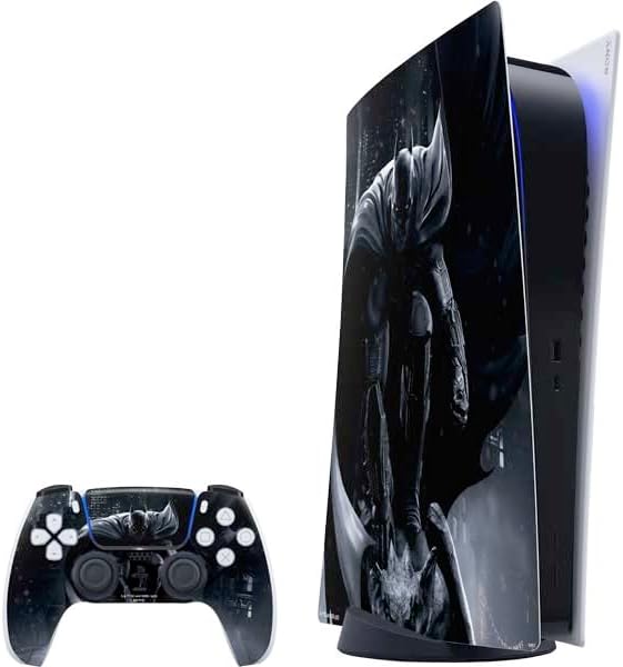 Skinit Decal Gaming Skin Compatible with PS5 Digital Edition Bundle - Officially Licensed DC Comics Arkham Origins Batman in Action Pose Design