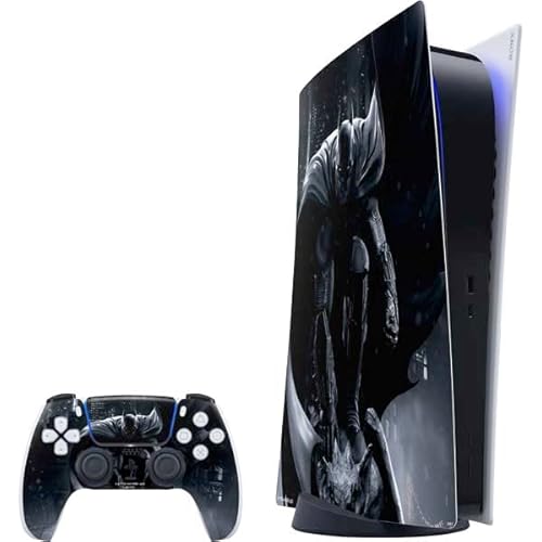 Skinit Decal Gaming Skin Compatible with PS5 Digital Edition Bundle - Officially Licensed DC Comics Arkham Origins Batman in Action Pose Design