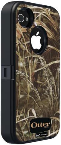 Otterbox Defender Realtree Series Hybrid Case & Holster for iPhone 4 & 4S - Retail Packaging - Black/Max 4 Camo Pattern