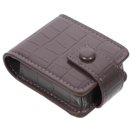 HAKIDZEL 便携ミニ口紅ケース ダブルボタン式リップスティックホルダー ミニ化粧ポーチ 鏡付き コンパクト収納 レディース トラベル オフィ