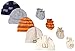 GERBER Baby Boys' 9-Piece Cap and Mitten Bundle