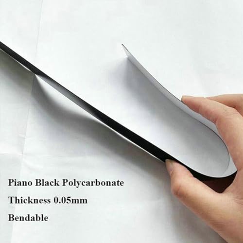 Anti Scratch B Pillar Molding Trim Center Window Outer Pillar Post Panel Covers Stickers Fit for Toyota Highlander 2020 2021 2022 2023 Black PC Material (Not Replacement) by fitfoyo - Image 9