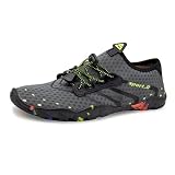 Water Shoes for Women Men Swim Shoes Outdoor Beach Barefoot Quick-Dry Aqua Socks for Swimming,Kayaking, Exercise Grey 41