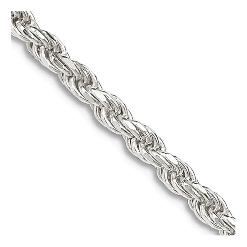 Chaîne torsadée en argent sterling 925 de 2,75 mm avec extension réglable
