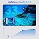 Digitalkamera, Yixinxin 4K 64MP 33FT UHD Unterwasserkamera zum Schnorcheln mit 32GB Karte Dual-Screen Kompakte wasserdichte staubdichte schwimmfähige Kamera Autofokus Digitalkamera wasserdicht 1500mAh