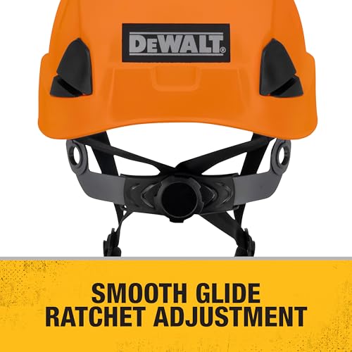 DEWALT DPG22V Orange Type II Class C 4-Point Ratcheting Vented Safety Helmet - image 5