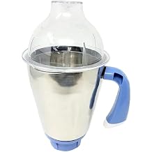 Preethi Blue Leaf Platinum 1.7 Liter Stainless Steel Large Jar Dome Lid