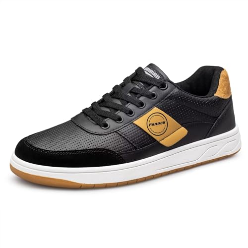 BNR Mens Fashion Sneakers Skate Shoes Casual Comfortable Durable Black Navy Brown2
