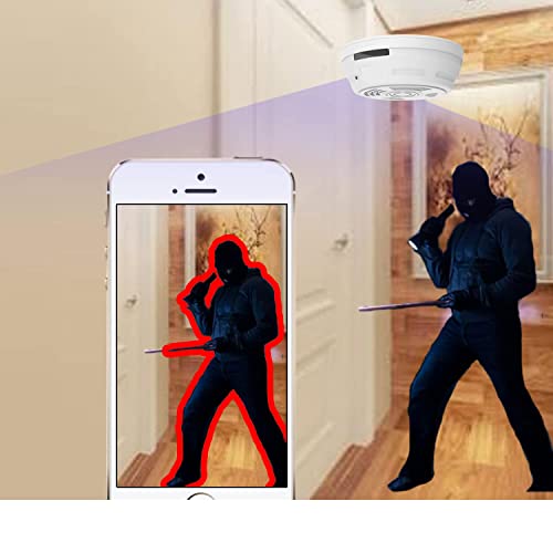 Spy Camera Smoke Detector Hidden Camera - Wifi 180 Days Standby 1080P Hd Night Vision Pir Motion Detection Video Recorder Ceiling Nanny Cam #TOP1