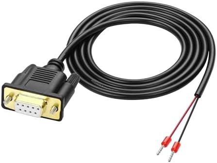 XMSJSIY DB9 RS485 Connector Serial Adapter Cable D-SUB 9-Pin Connector to 2 Pin Breakout Replacement Cable Order:3-8 with Terminals Solderless -1.5M/4.29FT (DB9 Female)