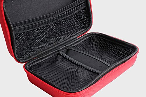 Image of CRUVURBI First Aid Emergency Kit Case Car Bike Home Office Medical Bag Portable Outdoor Travel Sports Emergency Medical Treatment Hard Cover