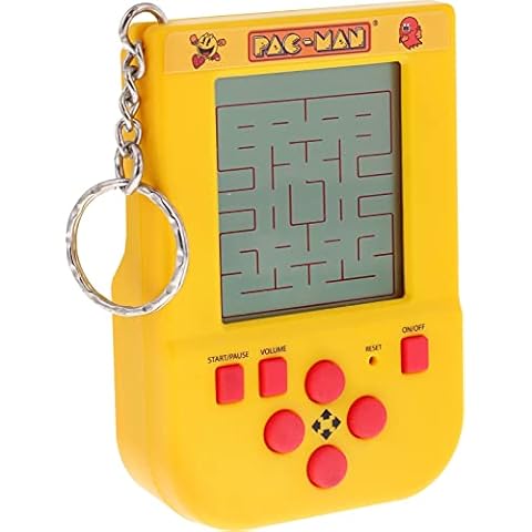 Pac-Man Keyring Arcade Game - Classic Retro PAC-Man Gameplay. Includes Original Sounds & Black & White Screen. Officially Licensed PAC-Man Merchandise from Fizz Creations. Cover