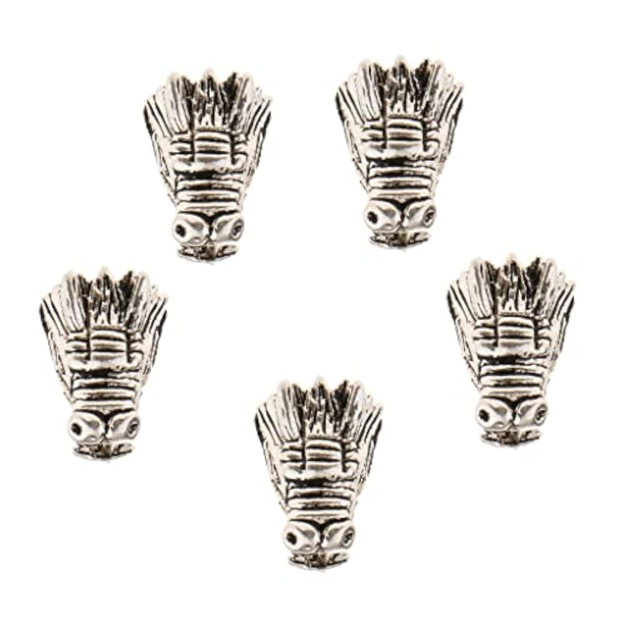 5x5 Tibetan Dragon Head Loose Beads for DIY Jewellery