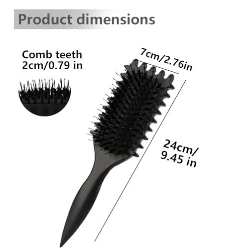 Longyier Lockenbürste, Locken mit Zinken definieren Stylingbürste, zum Kämmen und Formen von Männer- und Frauenlocken… – Ansicht 6