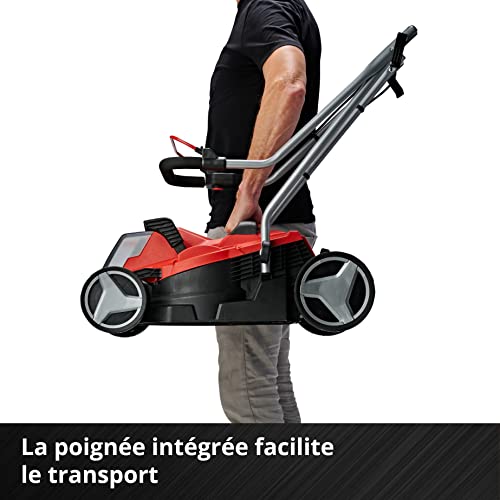 Einhell Tondeuse à gazon sans fil GE CM 1833 Li Kit Power X Change 18V Largeur de Coupe 33cm Surface conseillée 200 m² Livré avec Batterie 4 0 Ah et Chargeur - vue 5