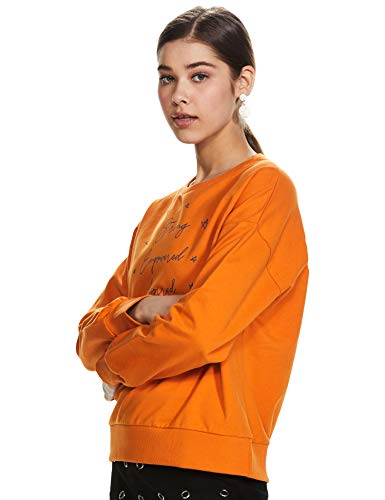 Image of Amazon Brand - Symbol Women's Cotton Blend Round Neck Regular Fit Sweatshirt (Pullover)