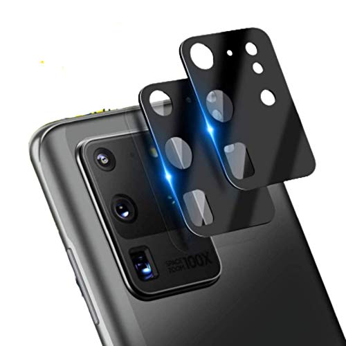 Image of Samsung Galaxy S20+ /S20 Plus Camera Lens Protector [Full Coverage 360 Degree protection Tempered Glass Film Bubble-Free Anti-Scratch Easy Install Ultra-Thin](Black)