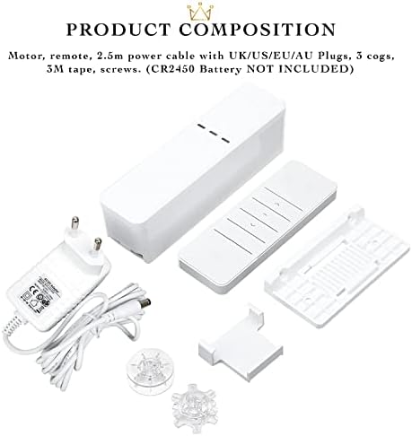 Quoya Smart Electric Chain Blinds Motor, WiFi Roller Blind Driver, Compatible with Alexa Google Home Voice Control, Tuya Smart Life App (MC08, One Motor)