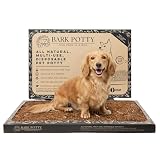 Bark Potty Litter Box for Dogs, Standard Size - Long-Lasting Pee Pads for Dogs - Leak Resistant Bark Box Grass Potty Training Replacement - Easy Use Bark Patch - Disposable Indoor Dog Potty Litter Box