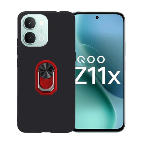 CongJiaLingXi�P�[�X�K�p ��iQOO Z11x I2507 (6.76") �����O�T�|�[�g�A�_�炩���V���R�[���V�F���̏_��ȃo���p�[�h�Ռ�TPU�ی�J�o�[�������,��