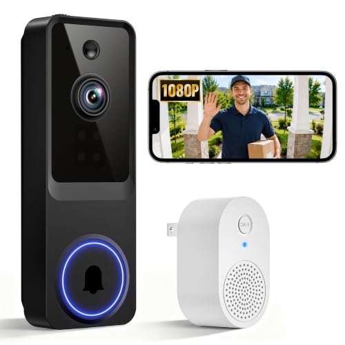 1080p Wireless Video Doorbell Camera for Home Security