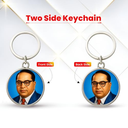 Image of MG | Protective Evil Eye /Spiritual Symbols /Om /Motivational Keychains | Double-Sided Metal Key Ring | Good Luck and devine Charm for Car, Bike, Home & Office