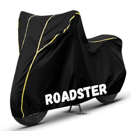 Image of Bike Cover for Roadster 100% Waterproof, Dustproof & Scratch Resistant| Fully Bottom Elastic UV Resistant Heavy Duty Body Cover | All Weather Outdoor Use