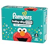 Diapers Size 4, 28 Count - Pampers Baby Dry Disposable Baby Diapers, Jumbo