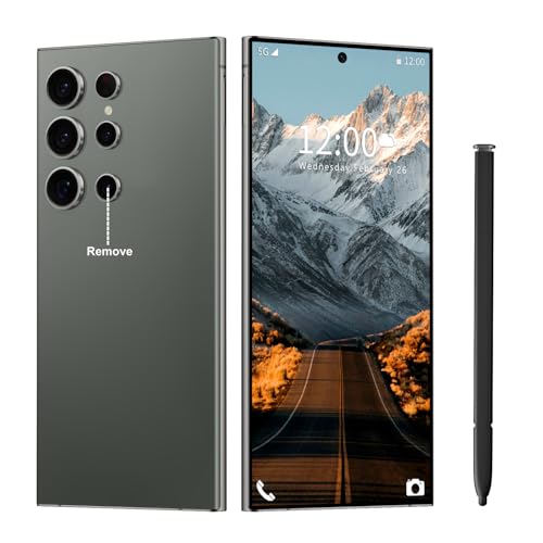Image of I24 Ultra Unlocked Phone 16+512GB,Built in Pen the Phone,Smartphone Battery 6800mAh 6.82 inch HD Screen,Android 14.0 with 128GB Memory Card cell phone,Face ID /5G /Fingerprint Lock /GPS (Green, 16+512G)