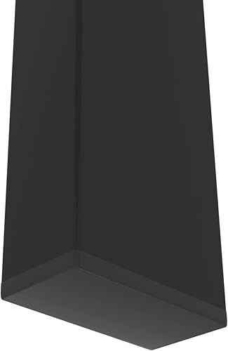 Miniatura 9 de AVGVLIJ Double Coffee Table, Tempered Glass, Small Coffee Table, Square Glass Coffee Table, Metal Legs, Black