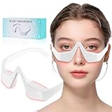Under Eye Red Light Therapy Glasses, Red Light Therapy Device Microcurrent Eye Massager, Botanique Paris Eyes Bag Remover for Reduce Dark Circles and Wrinkles (White)