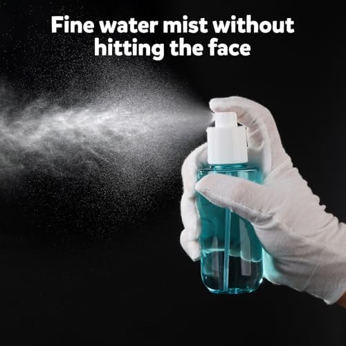 Bynccea Small Spray Bottle Travel Size 3.4oz/100ml Plastic Mini Bottle Set - Fine Mist Mini Empty Spray Bottles - Refillable Spray Bottles for Cleaning Solutions, Perfume, Liquid Cosmetics - 3