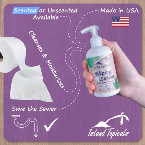 image for Island Topicals Wiping Lotion | Experience Clean | The Cleaner Way to 