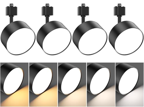 5 Pack Dimmable LED Track Light Heads