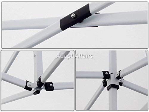 Image of Invezo Outdoor Gazebo Canopy Tent 10 x 20 feet (White, Premium (47 KGS))