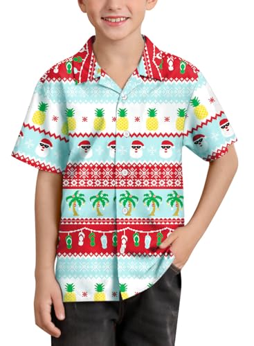 Image of BesserBay Unisex Kids 4th of July Shirt Girls Boys Patriotic Button Down Shirt American Flag Top 4-14 Years