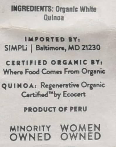 Simpli Organic White Quinoa, 12 Oz #TOP4