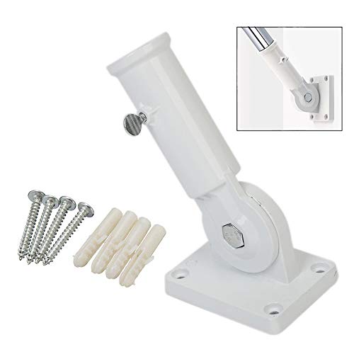 iwobi Wall Mount Adjustable Flag Pole Bracket Holder with Screws