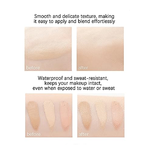 Mallofusa Single Color Face Makeup Concealer Foundation Palette Creamy Moisturizing Concealing 0.49Oz (Medium Beige) #TOP4