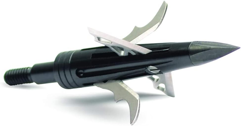 New Archery Products NAP DK4 Hunting Bow Spitfire Hybrid Mechanical 1 3/4" Cutting Diameter Compound Broadhead 3 Pieces Pack