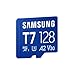 Samsung T7 microSD-Karte, 128 GB, Speicherkarte für Mobile Games auf Smartphones, Tablets und Handheld-Konsolen, UHS-I U3, Full HD & 4K UHD, 170 MB/s Lesen, MB-MB128T/WW