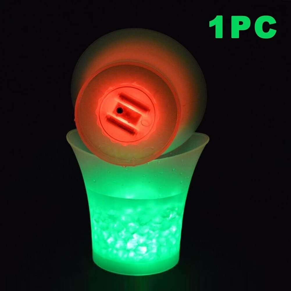 5L Waterproof Changing Plastic Ice Bar Beer Bucket Bars Nightclubs LED Light Up Champagne Stones Wine Holder