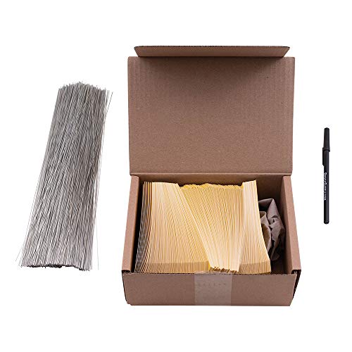 250 Pc Box Yellow Sold Inventory Tags 5 3 4 x 2 7 8 Heavy Card Stock Reinforced Eyelet Labels & Wire Kit Auto Shop Retail Salvage AutoAndArt