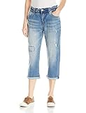 Unionbay Juniors Thompson Relaxed Vintage Peg Leg Jean, Brisbane Blue, 7