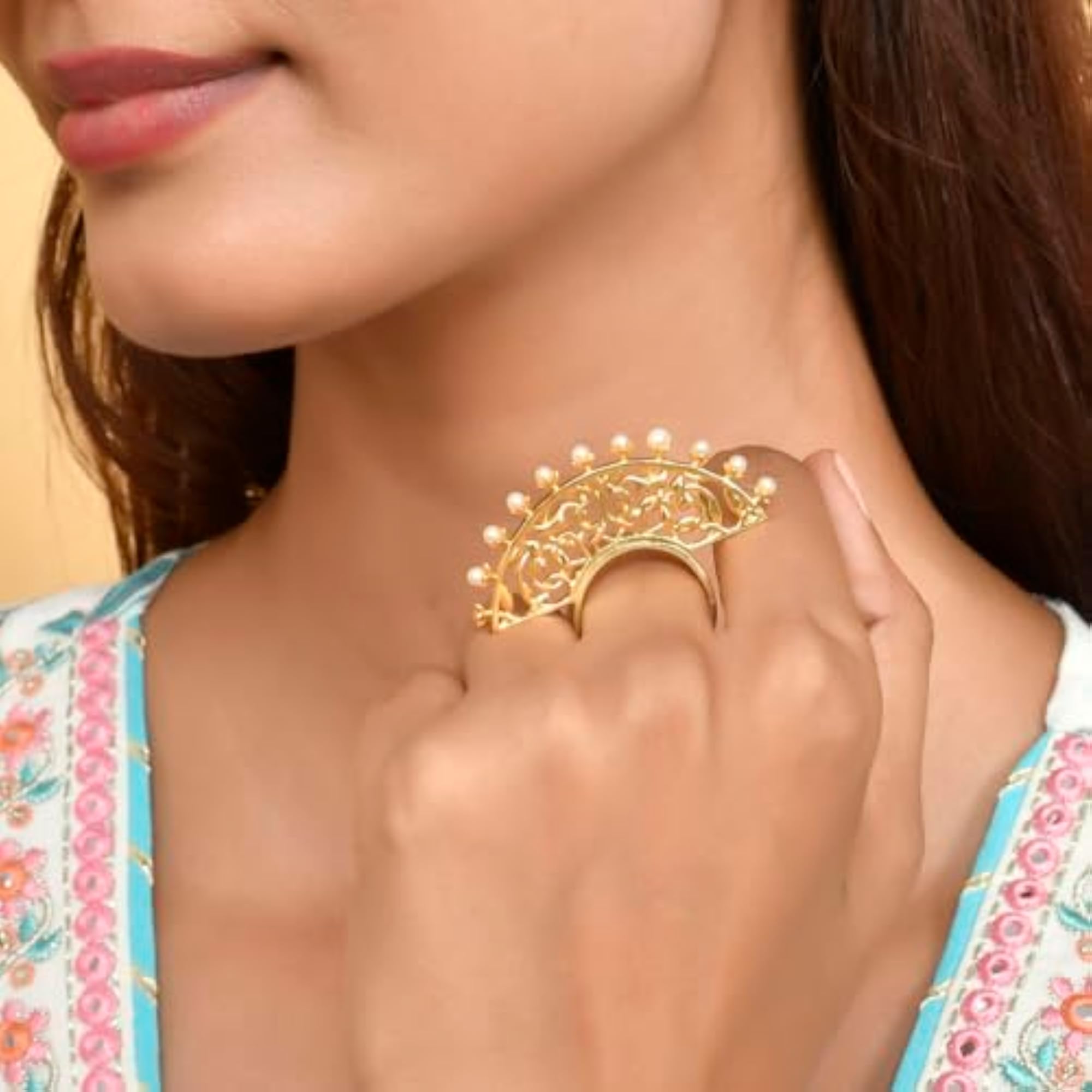 Nazakat Hairat Statement Ring
