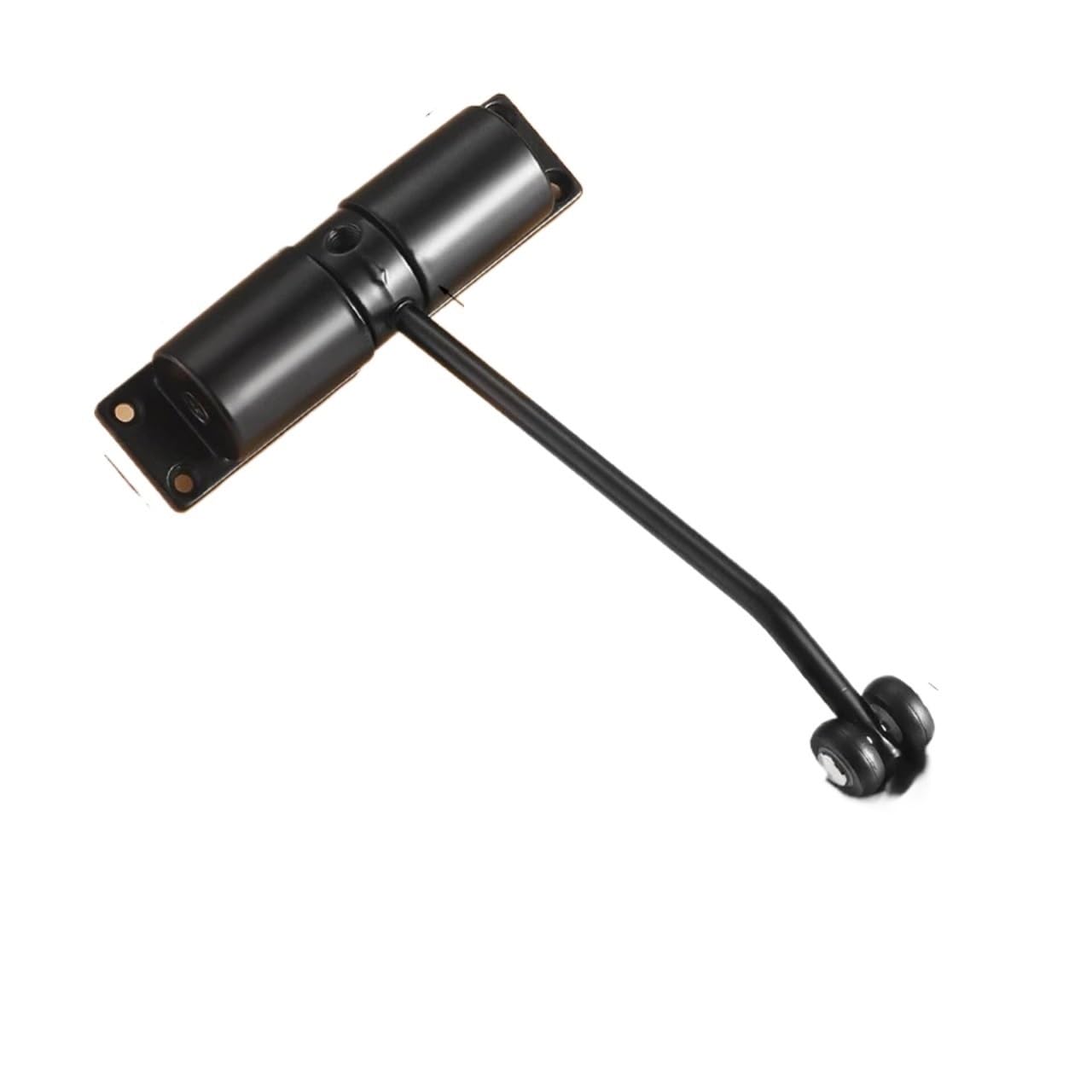 Rugaikerba Black Stainless Steel Door Closer, Adjustable Surface Hardware
