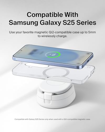 Belkin Qi2 15W Wireless Fast Charging Station, 2 in 1 iPhone Charger - image 7