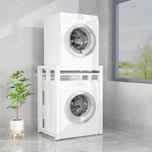 Kit de superposition pour lave-linge et sèche-linge réglable 3 hauteurs capacité 350 kg